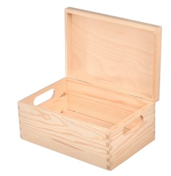 Pudełko drewniane skrzynka pojemnik 30x20x13cm