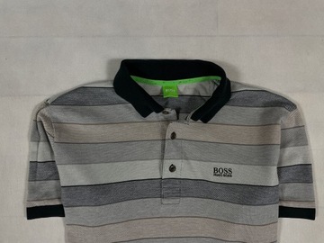 Hugo Boss Polo Męskie Paski Logo Unikat Klasyk S M