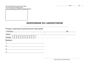 Skierowanie do laboratorium A5