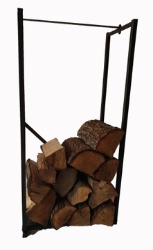 Stojak na drzewo, drewno kominkowe loft industrial sz 50cm x gł 29 x wy 120