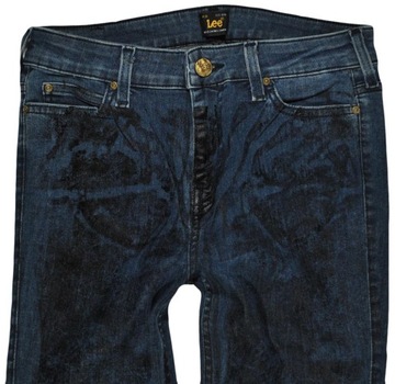 LEE spodnie SKINNY blue jeans SKIN TO SKIN W24 L31