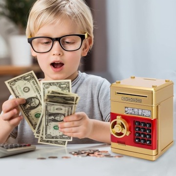 СЕЙФ-КОПИЛКА ДЛЯ МОНЕТ БАНКНОТ Депозитный автомат + ПИН-код