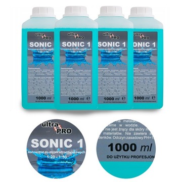 Płyn koncentrat do myjki ultradźwiękowej ciśnieniowe ręcznej 4 l SONIC-1
