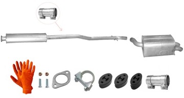 VOLVO XC90 2.5T 2.9T 02-14 TŁUMIK ŚRODKOWY KOŃCOWY