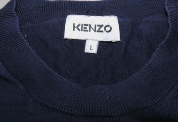 Kenzo sweter z kolorowym logo L