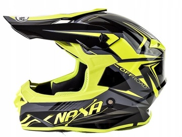 Мотоциклетный шлем NAXA Cross Enduro Quad YELLOW XXL