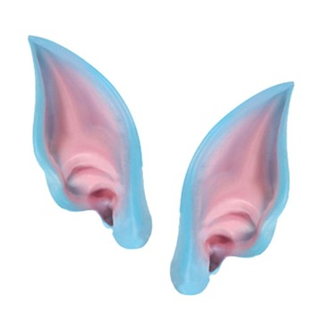 Elfowe uszy Halloween karnawałowy kostium przebieranki niebieski