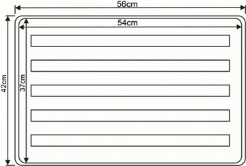 туалетный лоток - транспортировочный ящик - лоток 56x42см w7,
