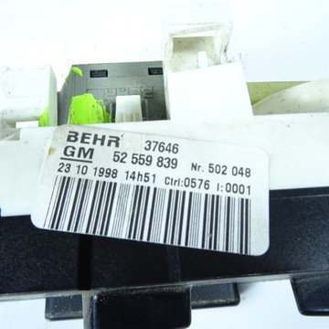 OPEL ASTRA 2 G PANEL VENTILACE 52559839