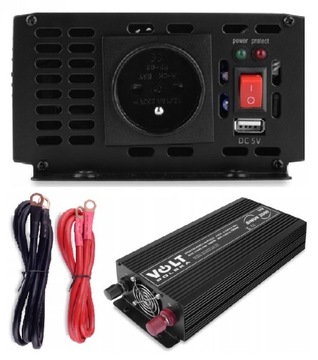 PRZETWORNICA NAPIĘCIA PRĄDU SINUS 2000 12V / 230V USB VOLT POLSKA