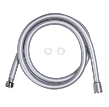 WĄŻ PRYSZNICOWY srebrny MATOWY GŁADKI 150cm silver