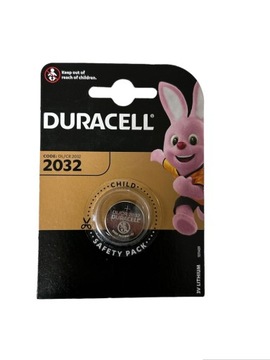 DURACELL 1 Bateria litowa CR2032 LITHIUM 3V DL2032 do pilotów