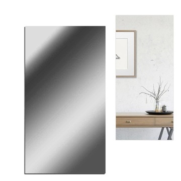 LUSTRO PROSTOKĄTNE SAMOPRZYLEPNE NAKLEJKI LUSTRZANE LUSTRO 60X200CM
