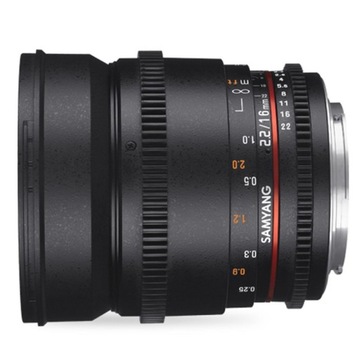 Obiektyw Samyang 16mm T2.2 Fuji X VDSLR