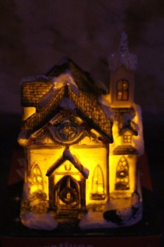 PODŚWIETLANY DOMEK ŚWIĄTECZNY LED DEKORACJA ŚWIĄTECZNA