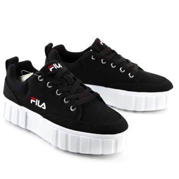 Buty FILA damskie czarne sneakersy sportowe tenisówki trampki r 38