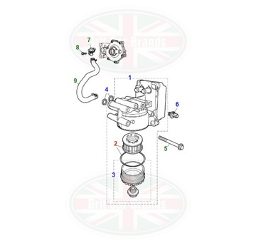 FILTR OLEJE DIESEL JAGUAR X-TYPE X400 JDE2464 XS7Q6744AA