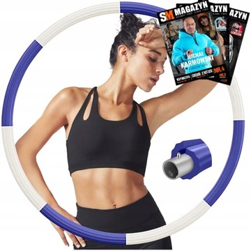 HULA HOP ODCHUDZAJĄCE Z OBCIĄŻNIKIEM MASAŻEREM REDUKCJA WAGI FITNESS