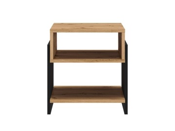 Прикроватная тумбочка TRIS 01, дуб ремесленный/черный ML Furniture