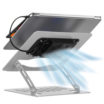 СКЛАДНАЯ ОХЛАЖДАЮЩАЯ ПОДСТАВКА ДЛЯ НОУТБУКА МЕТАЛЛИЧЕСКАЯ ПОДСТАВКА, РЕГУЛИРУЕМАЯ USB
