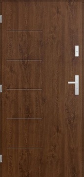 POLSKIE DRZWI ZEWNĘTRZNE INOX NTYB 72MM 100CM
