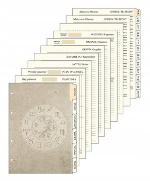 wkład do organizera A5 planer