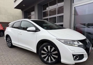 Honda Civic IX Tourer Facelifting 1.8 i-VTEC 142KM 2016 Honda Civic Salon Polska, Serwis ASO, Czujniki. Kamera 1.8 Benzyna 142KM