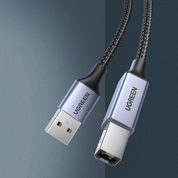 ЗЕЛЕНЫЙ КАБЕЛЬ ДЛЯ ПРИНТЕРА USB - USB ТИП B 480 Мбит/с 5 м ОЧЕНЬ БЫСТРЫЙ