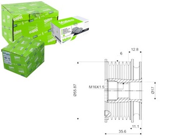VALEO SPRZĘGŁO JEDNOKIERUNKOWE ALTERNATORA