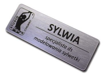 Персональный бейдж с гравировкой MAG