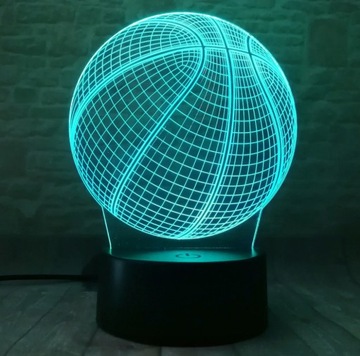 3D LED BASKETBALL USB-ночник + RGB ПУЛЬТ ДУ