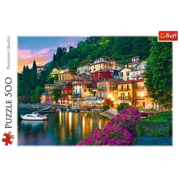 Puzzle 500 elementów. Jezioro Como Włochy