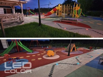 10 светящихся светодиодных кубиков для гранитной брусчатки 8x9x6 RGB