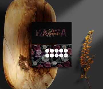 Дисконтные карты лояльности, медная фольга позолоченная, 250 шт + дизайн