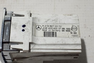 BUDÍK KOKPIT MERCEDES-BENZ E (W212) A2188270070 2.1L DIESEL 2013