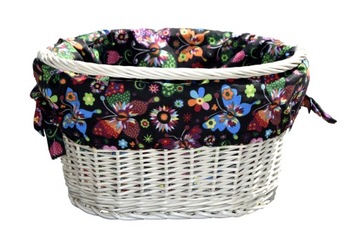 Корзина плетеная для ВЕЛОСИПЕДА, корзина-клик + накладка, 16 калибр.