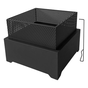 PALENISKO OGRODOWE GRILL STAL AŻUROWA OSŁONA