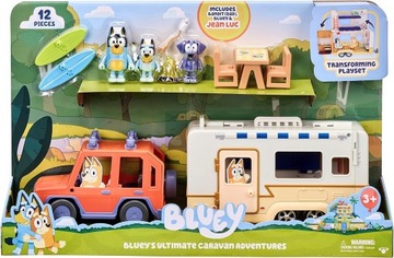Bluey Niesamowite przygody auto przyczepa kampingowa