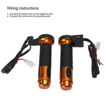 РУЧКИ ДЛЯ МОТОЦИКЛА С ПОДОГРЕВОМ ЗОЛОТО 22ММ