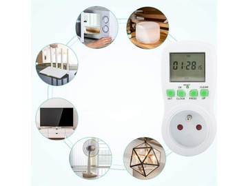 Programator czasowy wyłącznik włącznik cyfrowy lcd
