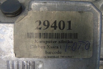 CITROEN XSARA 1.4 JEDNOTKA MOTORU 9632693680