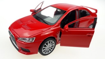 WELLY MITSUBISHI LANCER EVOLUTION X BLUE 1:34 НОВАЯ МЕТАЛЛИЧЕСКАЯ МОДЕЛЬ