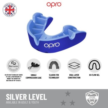 Капа Opro Silver с коробкой GEN5 Black