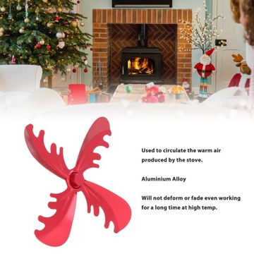 ЛОПАСТИ ВЕНТИЛЯТОРА ПЕЧИ С 4 ЛОПАСТЯМИ КРАСНЫЙ