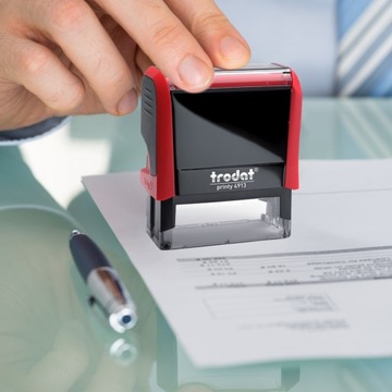 TRODAT STAMP 4913 НА 8 СТРОК ДИЗАЙН КОРПОРАТИВНОГО ЛИЧНОГО ОФИСА + ЛАСТИК