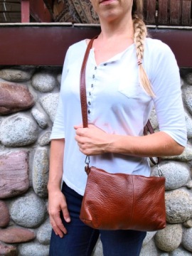 Кожаная сумка-мессенджер 2в1 Кожаная сумка-мессенджер