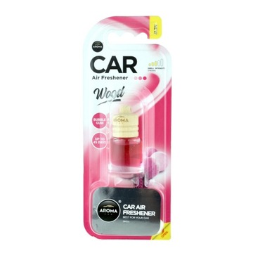 ZAPACH SAMOCHODOWY AROMA CAR WOOD BUBBLE GUM 6ml
