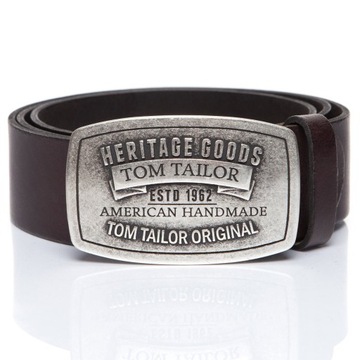 КОЖАНЫЙ РЕМЕНЬ МУЖСКОЙ TOM TAILOR АВТОМАТИЧЕСКИЙ ЛОГОТИП 80