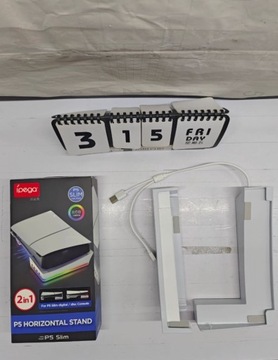 ГОРИЗОНТАЛЬНАЯ ПОДСТАВКА+4 USB PLAYSTATION 5 SLIM 2023 ГОРИЗОНТАЛЬНАЯ ПОДСТАВКА ДЛЯ PS5 Slim
