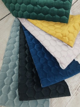 Tkanina obiciowa welur VELVET PLASTER MIODU kolory